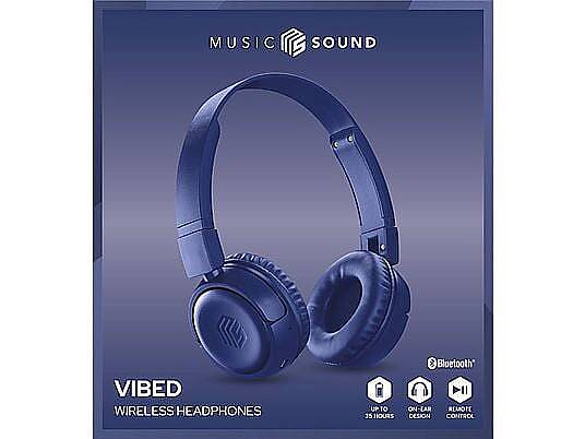 CELLULARLINE Music Sound Vibe Bluetooth Kulak Üstü Kulaklık Mavi - 4