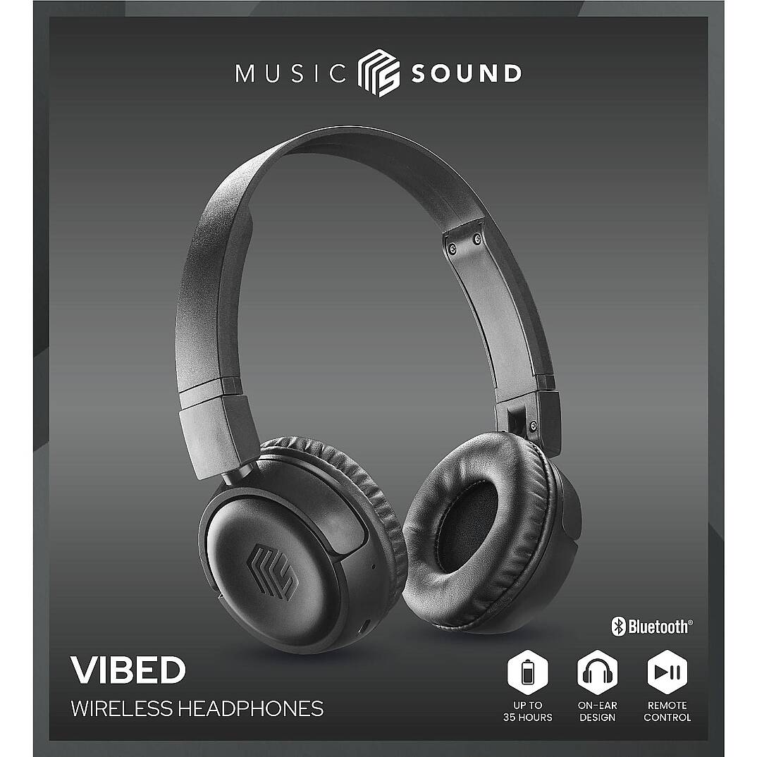 CELLULARLINE Music Sound Vibe Bluetooth Kulak Üstü Kulaklık Siyah - 3