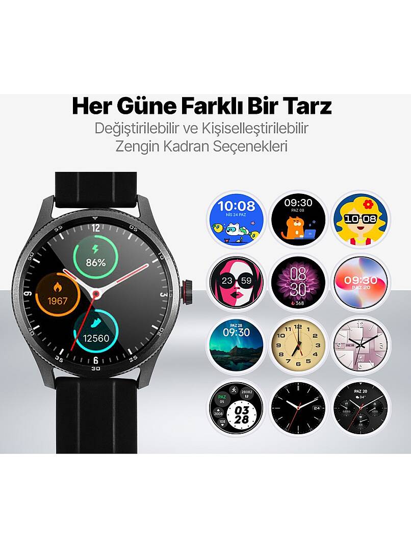 Ttec Tempus 35MM Tft Ekranlı Yuvarlak Metal Kasa Akıllı Saat - 6