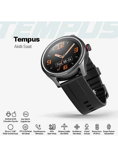 Ttec Tempus 35MM Tft Ekranlı Yuvarlak Metal Kasa Akıllı Saat - 14