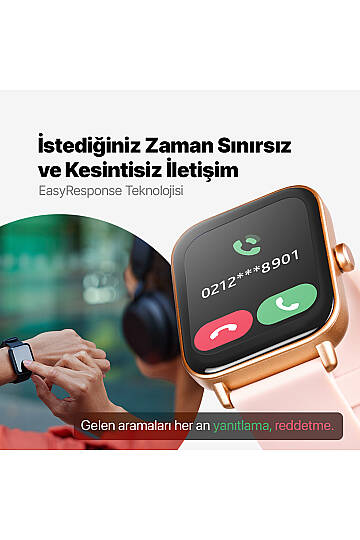 Ttec Tempus 46mm TFT Ekranlı Dikdörtgen Kasa Akıllı Saat