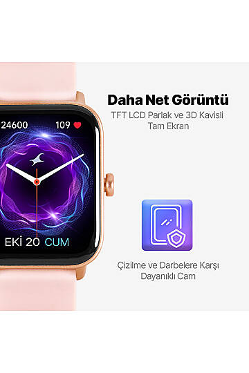 Ttec Tempus 46mm TFT Ekranlı Dikdörtgen Kasa Akıllı Saat - 2