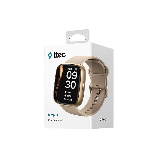 Ttec Tempus 47 mm Dikdörtgen Kasa Akıllı Saat Gold 2S10W